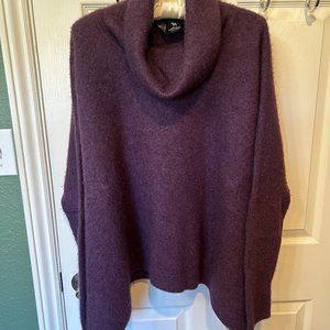 Purple Black Goat Cashmere Sweater XL